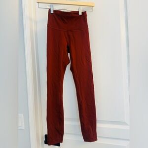 Lululemon High-Waisted Burnt Amber Align Leggings Size 0